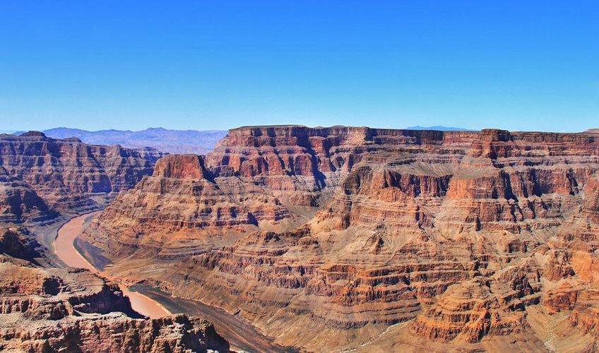 vue arienne du Grand Canyon aux Etats-Unis