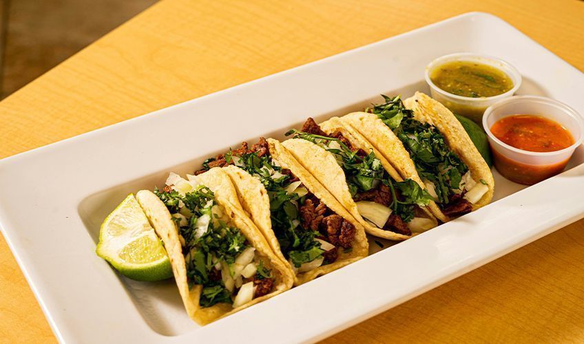 tacos typiques de la cuisine mexicaine trs prsente aux Etats-Unis