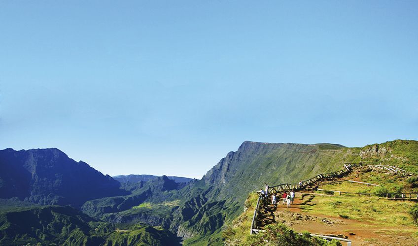 vue du belvedere du Piton Maido  la Runion